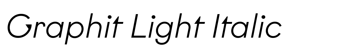 Graphit Light Italic